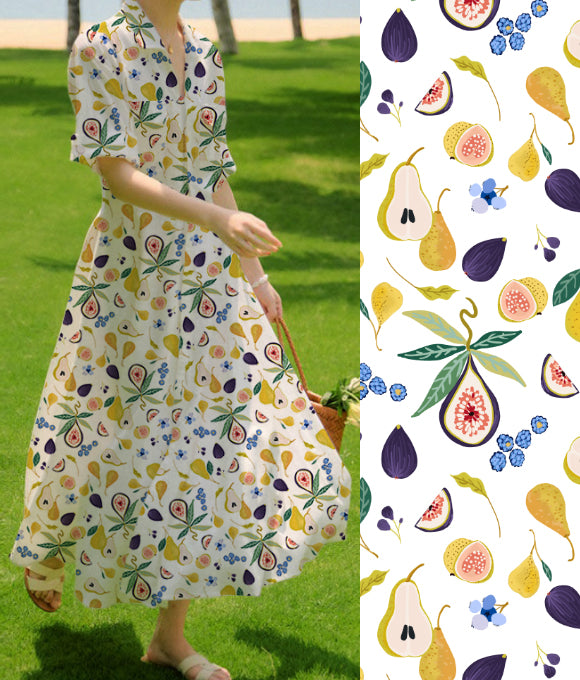 Original Hand-drawn Fruit Party