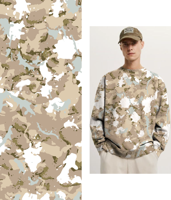 Moda Masculina "Camuflaje de Pantano"