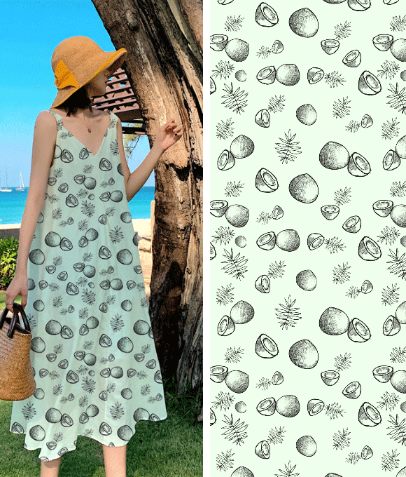 Original Hand-drawn Fruit Party