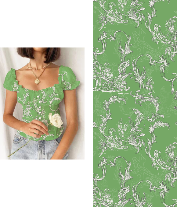 Diseño Original a Mano al Estilo Europeo