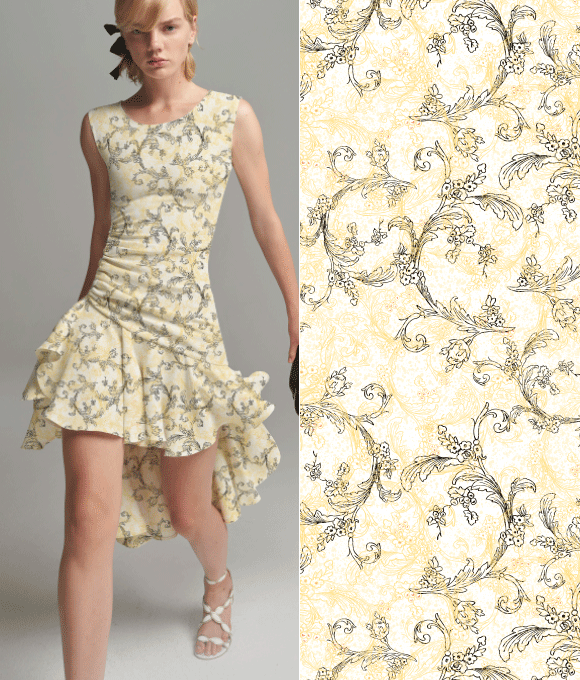 Diseño Original a Mano al Estilo Europeo