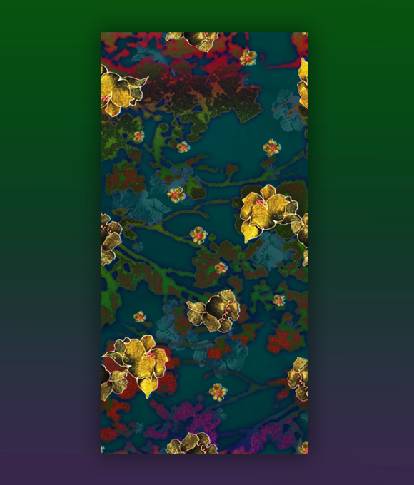 Emociones de seda, imágenes pintorescas