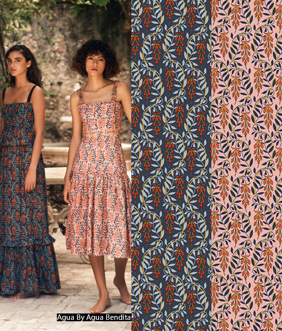 Colección de patrones florales de grandes marcas Vol.78