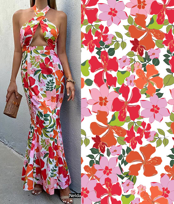 Colección de Patrones Florales Premium Vol.166