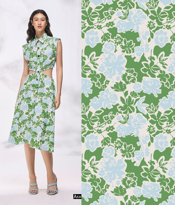 Colección de Grandes Estampados Florales Vol. 180