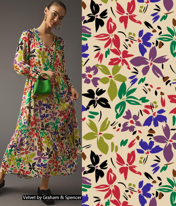 Colección de Patrones Florales Premium Vol.167