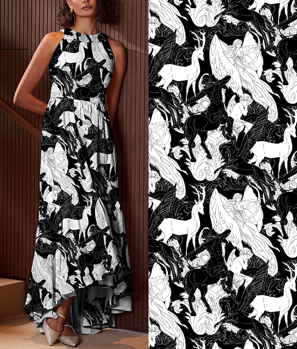 Diseño Original a Mano al Estilo Europeo