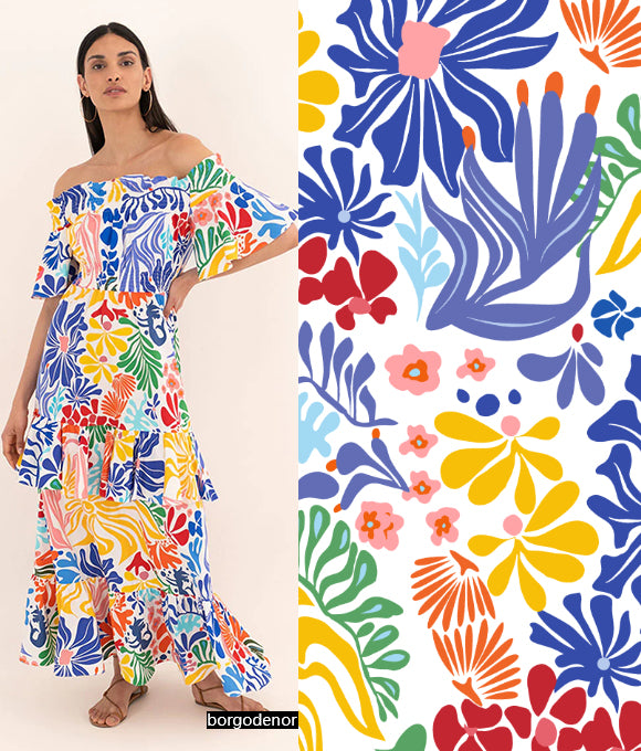 Colección de Patrones Florales de Alta Gama Vol.174