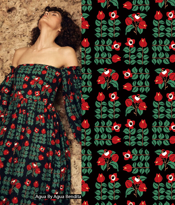 Colección de patrones florales de grandes marcas Vol.78