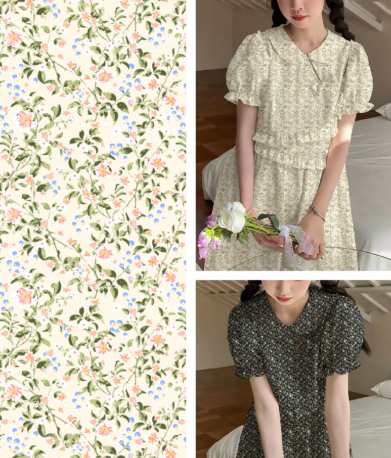 Colección MiHui: Conjunto de Estampados Florales Vol.22