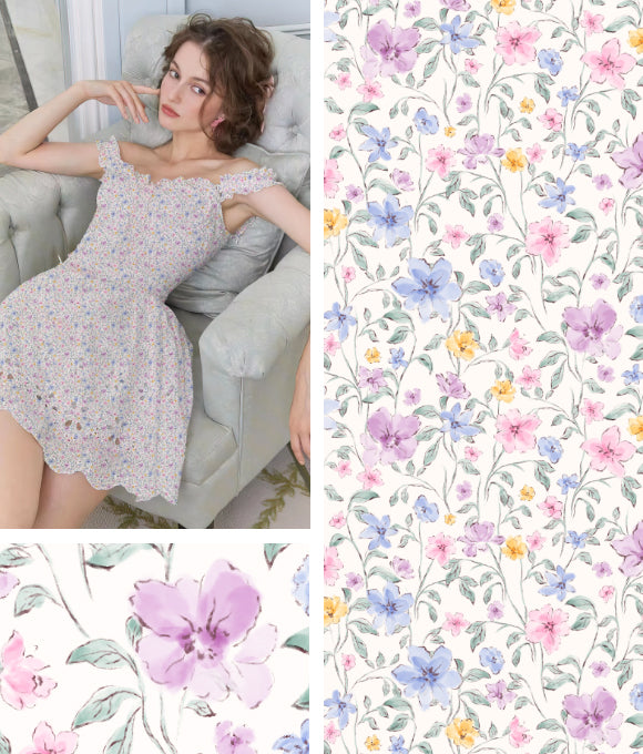 Colección MiHui: Conjunto de Estampados Florales Vol.22