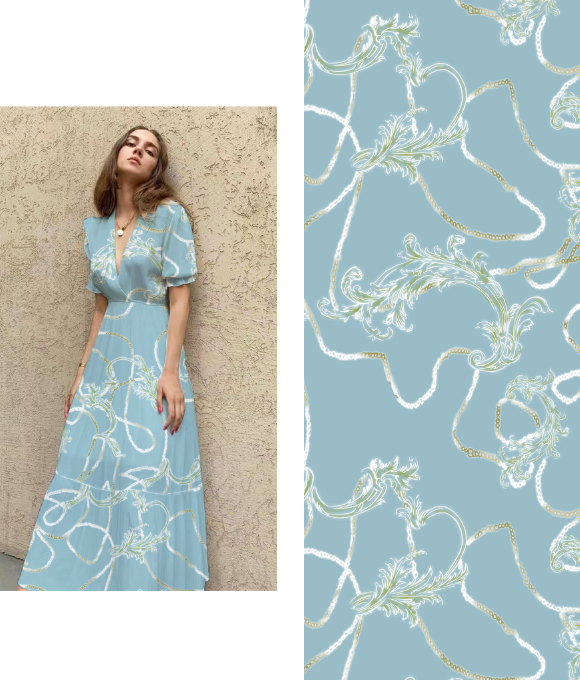 Diseño Original a Mano al Estilo Europeo