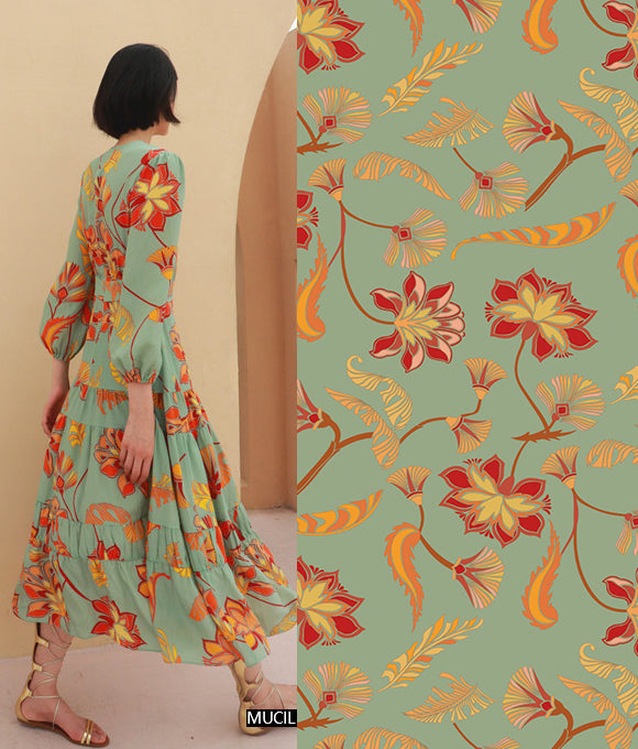 Colección de patrones florales de grandes marcas Vol.78