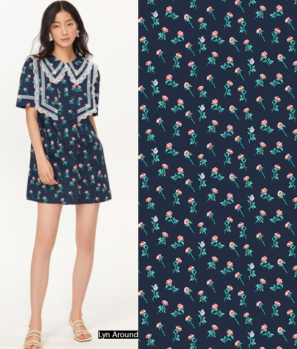 Colección de patrones florales de grandes marcas Vol.78