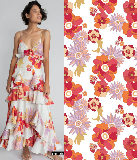 Colección de Patrones Florales Vol.81