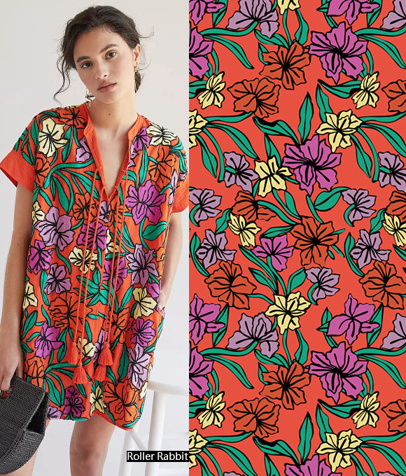 Colección de patrones florales de grandes marcas Vol.78