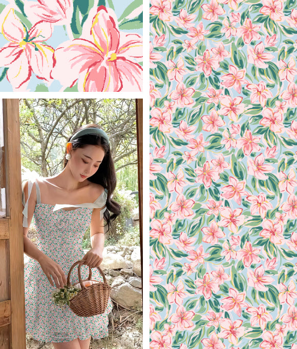 Colección MiHui: Conjunto de Estampados Florales Vol.22