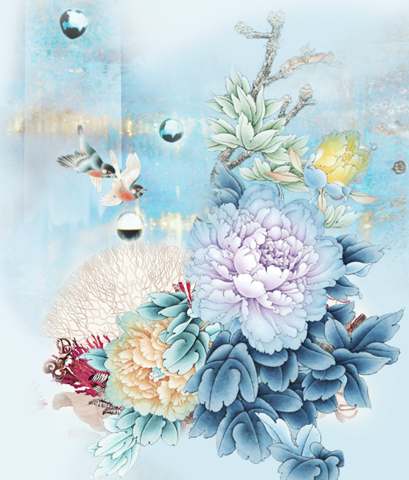 Emociones de seda, imágenes pintorescas