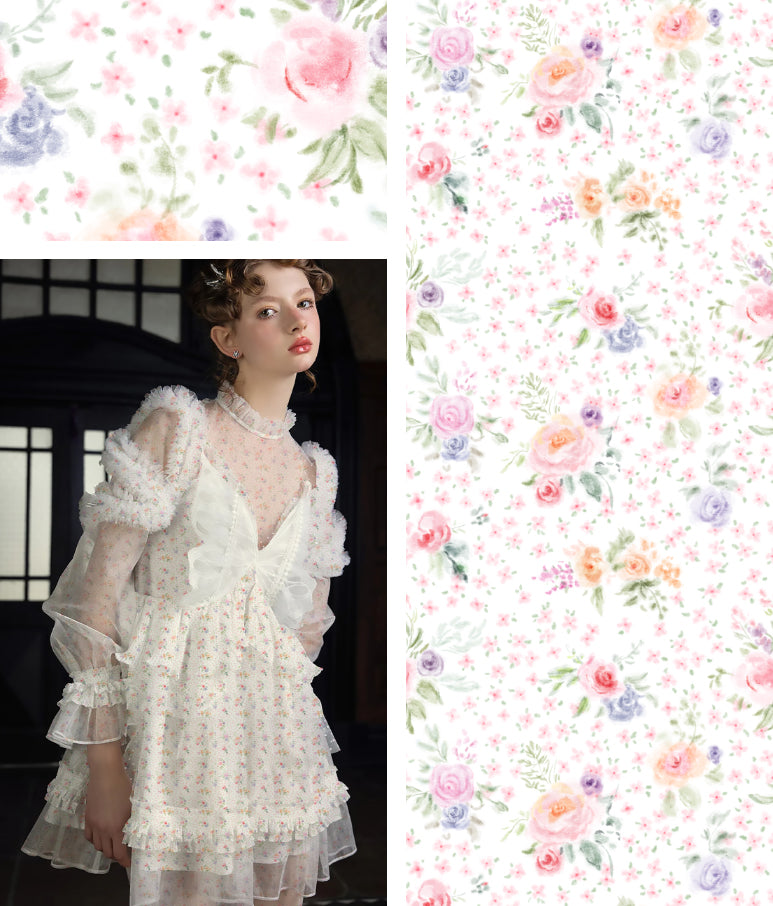 Colección MiHui: Conjunto de Estampados Florales Vol.22