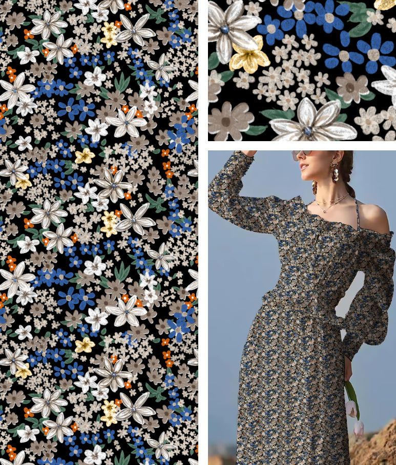 Colección MiHui: Conjunto de Estampados Florales Vol.22