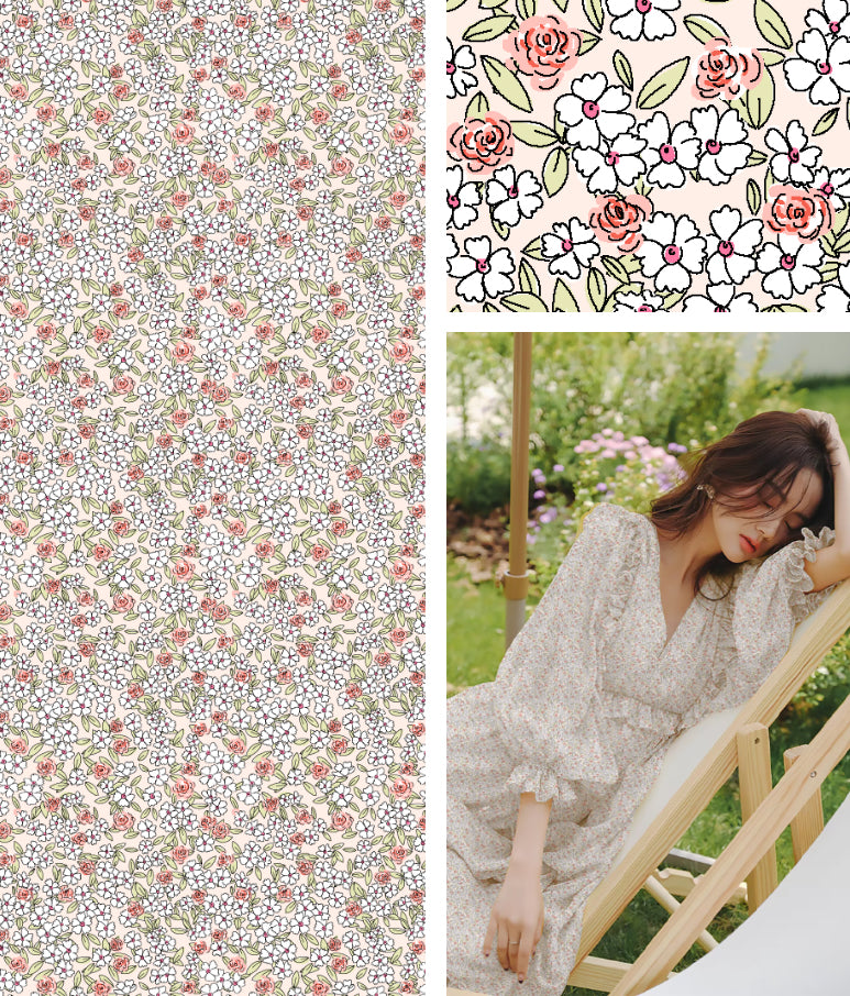 Colección MiHui: Conjunto de Estampados Florales Vol.22